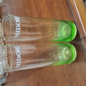 Midori set of 2 cocktail glasses